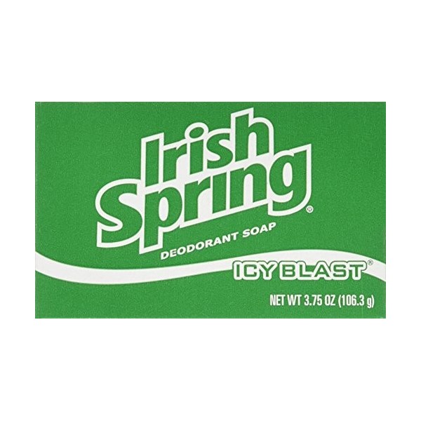 Irish Spring ICY Blast Cool Refreshment Deodorant Soap 8 x 120 ML