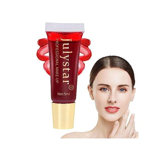 Lip Stain Peel Off longue durée, Brillant à lèvres, Teinture à lèvres longue durée, imperméable, couleur naturelle pour fille