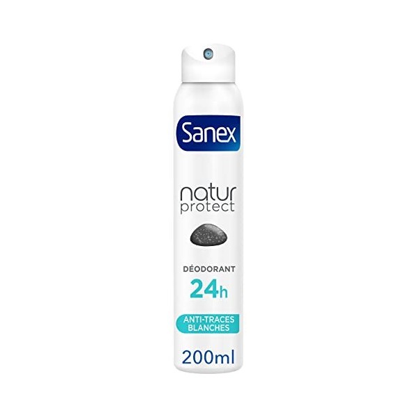 Sanex Déodorant Spray Natur Protect Extra Efficacité Efficacité 48H Format Compressé, 100 ml - Lot de 6