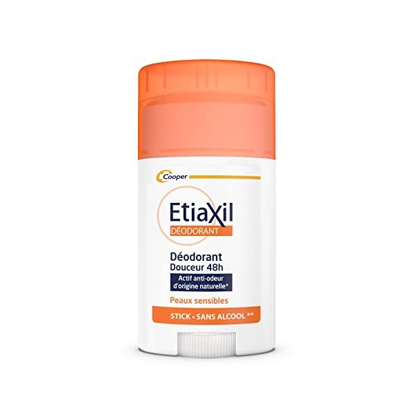 ETIAXIL - Déodorant - Transpiration Faible - Aisselles - 48h – Stick - Fabriqué en France - 40 ml