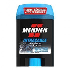 MENNEN - INTRAÇABLE Deodorant Homme 72H - Stick Large - Sans Alcool - Sans Parfum - 50ml lot de 6 