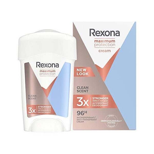 Rexona Women Maximum Protection Clean Scent - desodorantes Antisudorifique, Déodorant Bar - 45 ml - Paquet de 6 unités