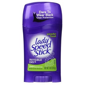 Speed Stick Lady Invisible Dry antisudorifique/Déodorant. Poudre fraîche, 1,4 once 3-Pack 