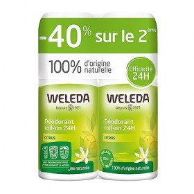 WELEDA - Duo Déodorant roll-on 24H Citrus - 2x50 ml