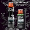 LOréal Paris Men Expert - Carbon Protect Déodorant Spray Compressé 5-en-1 - 100 ml 200 ml compressés 