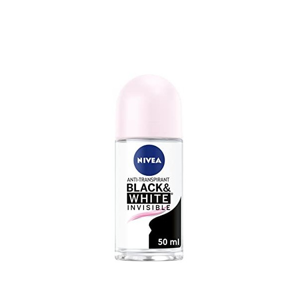 NIVEA Déodorant Bille Black & White Original 1 x 50 ml , déodorant femme anti-traces blanches et jaunes, anti-transpirant ai