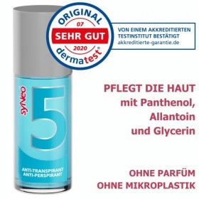 syNeo 5 Antitranspirant Roll-On, Détranspirant contre la transpiration excessive pour femmes et hommes, Anti Transpirant Déod