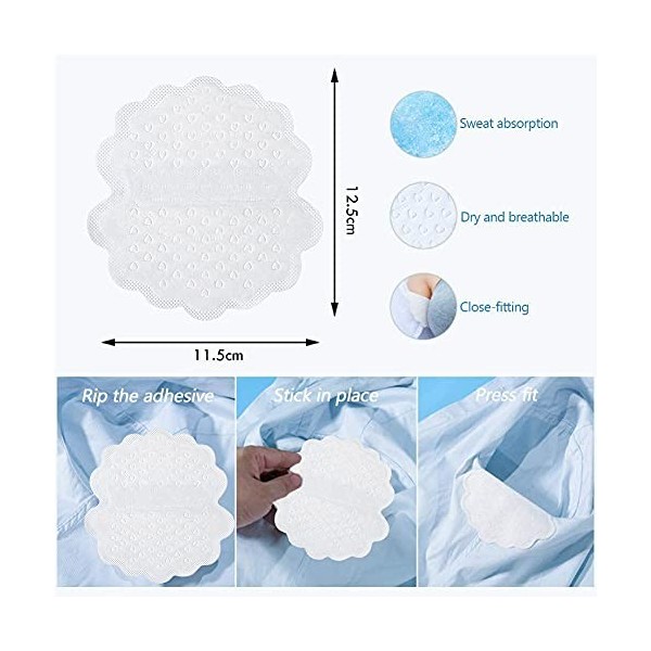 Patch Anti Transpiration, Coussinet Anti Transpirant, Underarm Sweat Pad, Patch Anti Transpirant Coussinets, Absorbant, Patch