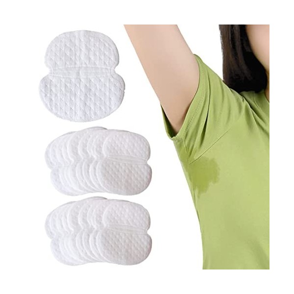 SJBAUTYO 60 Pièces Coussinets Anti-Transpirants Patch dAisselle Anti-Transpirants Coussinets de Transpiration Absorbants Aut