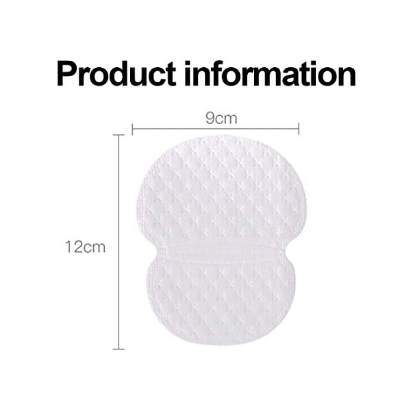 SJBAUTYO 60 Pièces Coussinets Anti-Transpirants Patch dAisselle Anti-Transpirants Coussinets de Transpiration Absorbants Aut