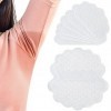 Greyoe anti transpirant aisselles, patch anti transpiration, 50 tampons anti-transpiration sous les bras pour garder les aiss