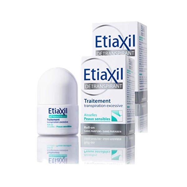 ETIAXIL DETRANSPIRANT LOT DE 2 BILLE PEAUX SENSIBLES