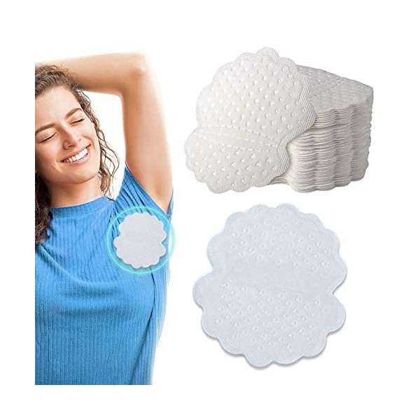 Kireida® Lot de 20 coussinets de transpiration pour aisselles - Pour homme et femme - Pour les aisselles sèches, absorbantes,