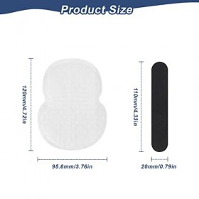 Patch Anti Transpirant, HASLED 20 pièces Jetables Protège Aisselles, Autocollants Anti-transpirants Autour du Capot, Patch An