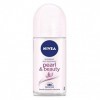 Nivea Pearl & Beauty Lot de 6 désodorisants Roll-On en lot de 6 x 50 ml, anti-transpirants avec extraits de perle, Déodorant 