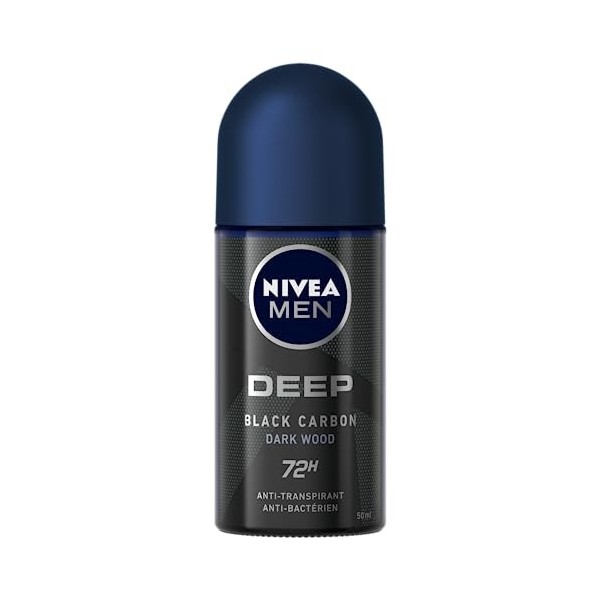 NIVEA MEN Bille Déodorant Deep 50 ml - Lot de 4