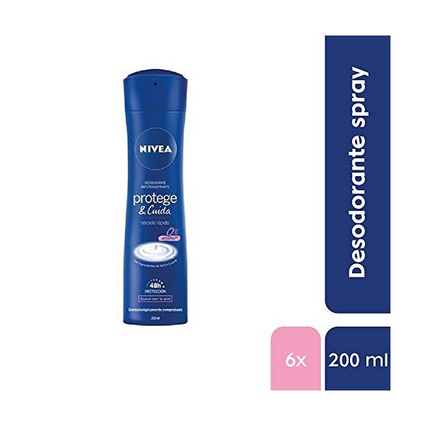 NIVEA NIVEA Spray protège & soin – 200 ML – 6 unités