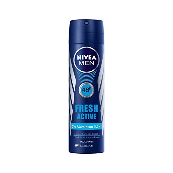 Nivea Déodorant Fresh Active pour Hommes 150 ml - Lot de 4