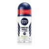 NIVEA MEN Sensitive Protect Déodorant roll-on 50 ml anti-transpirant pour peaux sensibles, protège contre lhumidité des ai