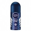 Nivea MEN Protect & Care Roll-On Déodorant anti-transpirant 6 x 50 ml, Déodorant homme avec 0 % dalcool, Deo Roll avec Nivea