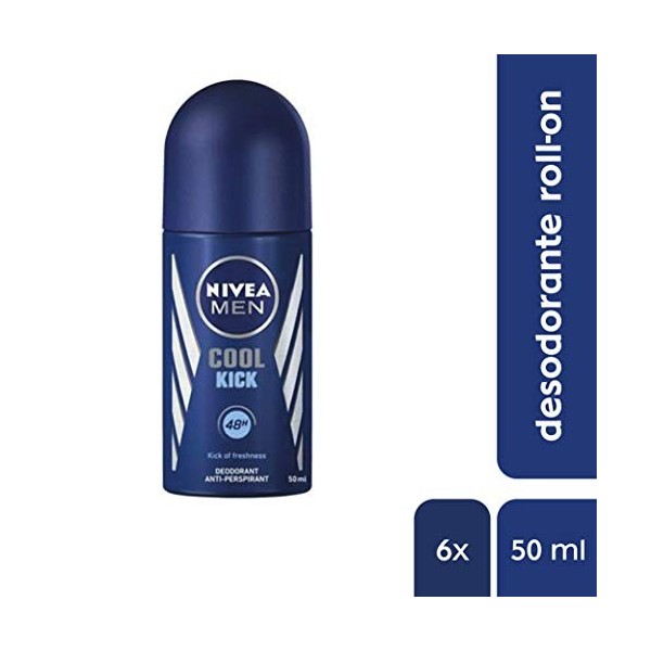 NIVEA Men NIVEA Roll-On Cool Kick Men – 50 ML – 6 unités