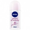 NIVEA Bille Pearl & Beauty 3 x 50 ml , déodorant femme efficacité 48 hrs, anti transpirant aisselles enrichie en perles unif