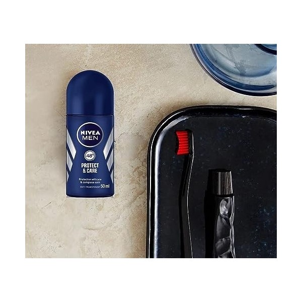 NIVEA MEN Protect & care Déodorant Bille 50 ml - Lot de 2