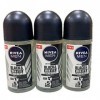 Nivea Men Déodorant Invisible, sans résidus blancs, 50 ml, lot de 3