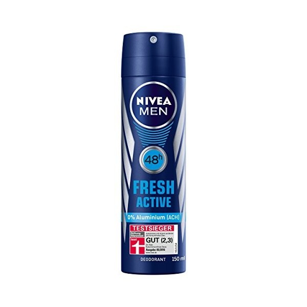 Nivea Men Déodorant Frais Active Jet 6 Paquet 6 x 150 ml 