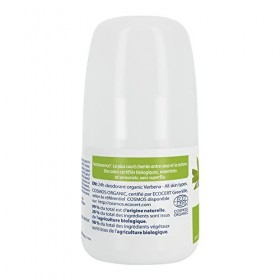 Natessance - Déodorant 24H - Verveine Bio - Certifié Bio Cosmos Organic - Flacon Roll-On de 50 ml