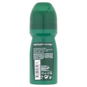 Mitchum Invisible Men 48HR Protection Roll On - Déodorant et anti-transpirant, anti marques blanches, sans alcool