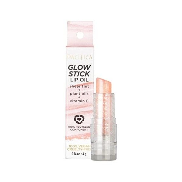 Pacifica Glow Stick Lèvres à lHuile Sheer Rose pour les Femmes 0.14 oz