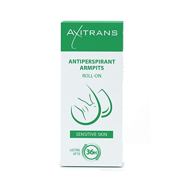 Axitrans Déodorant à Bille Anti-Transpirant haute Efficacité pour Peaux Sensibles – Déodorant Homme et Femme - une Protection