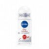 Nivea Dry Comfort Plus Lot de 6 déodorants anti-transpirants roll-on 6 x 50 ml