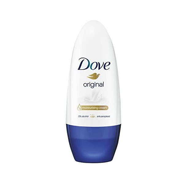 Dove Lot de 6 déodorants anti-transpirant 48H sans alcool 50 ml