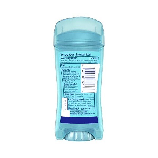 Secret Scent Expressions Déodorant anti-transpirant Gel transparent Parfum lavande 73 g