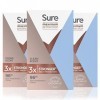 Sure Femme une protection maximale Clean Parfum Déodorant anti-transpirant Crème - Lot de 3 3x45ml 