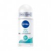 NIVEA Déodorant Dry Active Roll-On 50 ml , anti-transpirant avec protection 72 h et formule double active, anti-transpirant 