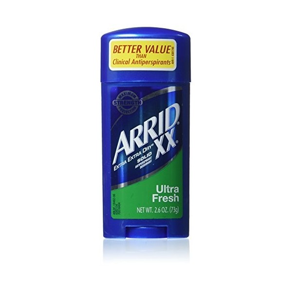 Arrid XX Ultra Fresh Extra Extra Dry Déodorant anti-transpirant solide 73,7 gram lot de 6 