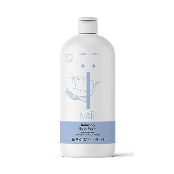 Naïf, Bain Moussant Relaxant Pour Bébé Et Enfants , Bain Moussant pour tout type de peau, Baigner sans soucis, À lextrait na