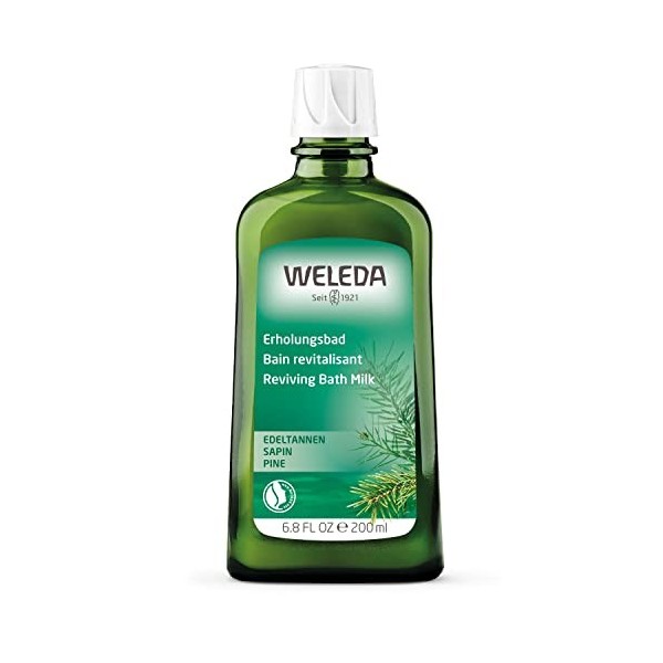 WELEDA - Bain Revitalisant au Sapin - Compatible avec Bains Bouillonnants et Balnéothérapie - Flacon 200 ml