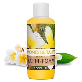 Mousse de Bain Monoi de Tahiti 1000ml - Bath Foam Calming - Soin du Corps - Exotique - Beauté - Bain - Bien-Etre - Détente - 