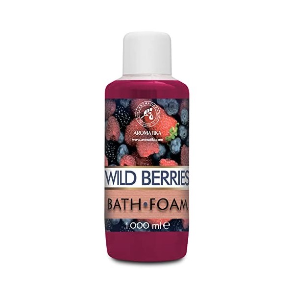 Mousse de Bain Baies Sauvages 1000 ml - Soin du Corps - Bon Sommeil - Beauté - Bain - Soin du Corps - Bien-Etre - Détente - A