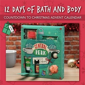 Paladone- Central Perk Calendrier de lAvent 12 Jours de Bain, Compte à rebours jusquà Noël de lémission télévisée Friends,