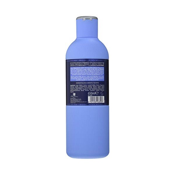 Lot de 12 Felche Bleu clair pour salle de bain classique 650 ml, produit bain et douche