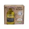 Corine de Farme - Coffret Bain Moussant Parfum Vanille - Bain Moussant Parfum Vanille 1L + 3en1 Solide 75g + 1 Fleur de douch