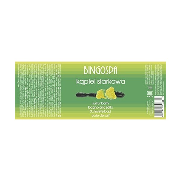 BINGOSPA Bain au soufre Mousse pour le bain au soufre, bains moussants, produits pour le bain contre les callosités, le soin 