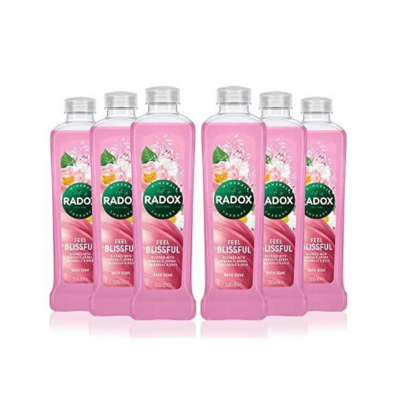 Radox Set de 6 Bath Feel Blissful Bain Moussant 500 ml 1 Unité