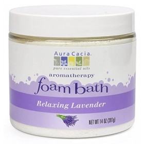 Aura Cacia Aromatherapy Foam Bath, Relaxing Lavender, 14 ounce jar by Aura Cacia