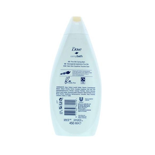 Dove Soie fine Bain Bain Bain 450 ml